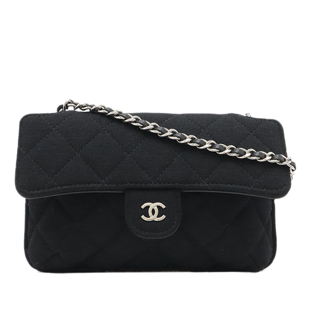 Chanel Toile Graffiti Foldable Shopping Cabas in Jersey à rabat
