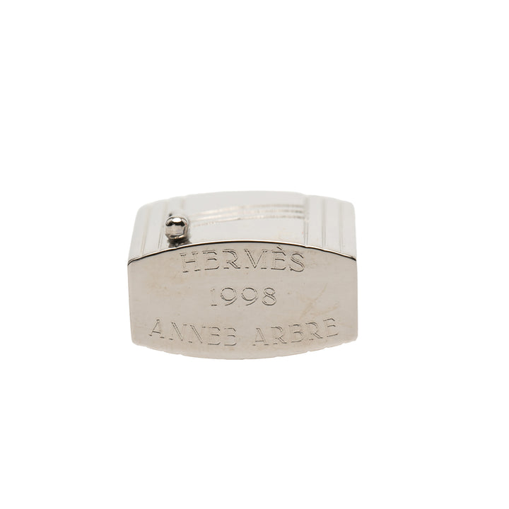 Hermès Palladium Plated Annee Arbre Cadena Lock Charm Argenté – GABY PARIS Authentique