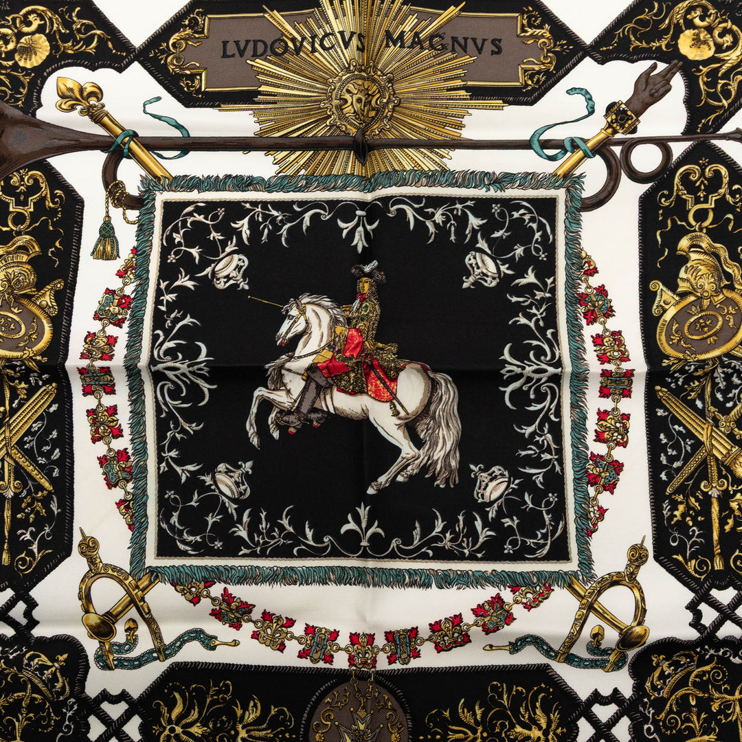Hermès Ludovicus Magnus Soie Handkerchief