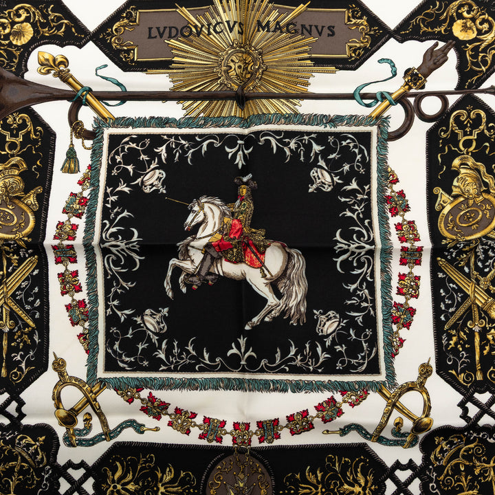 Hermès Ludovicus Magnus Soie Handkerchief