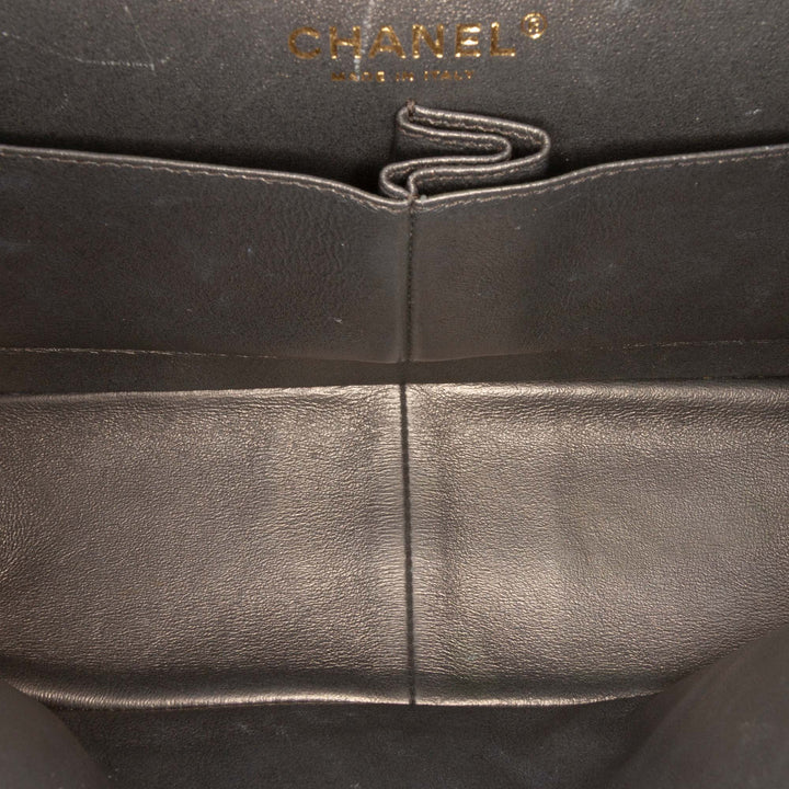 Chanel Reissue 2.55 Quilted Métallisé Cuir d’agneau Double rabat 226 Gris
