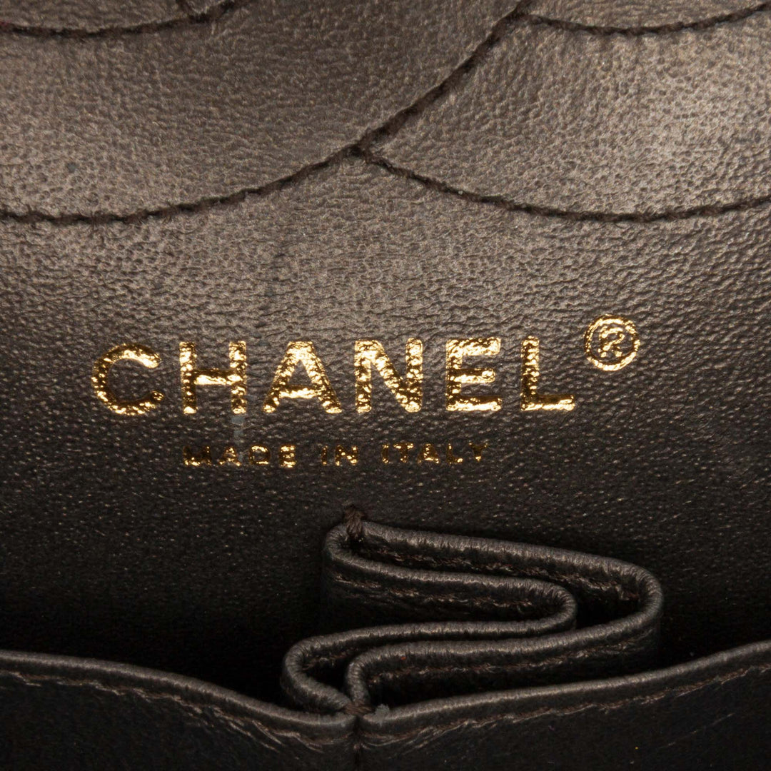 Chanel Reissue 2.55 Quilted Métallisé Cuir d’agneau Double rabat 226 Gris