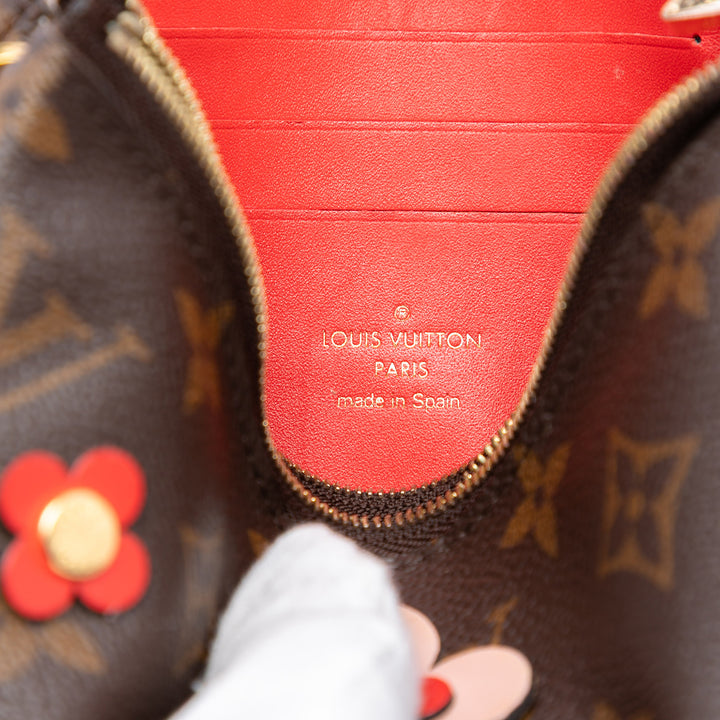 Louis Vuitton Monogram Blooming Flowers Double Zip Pochette