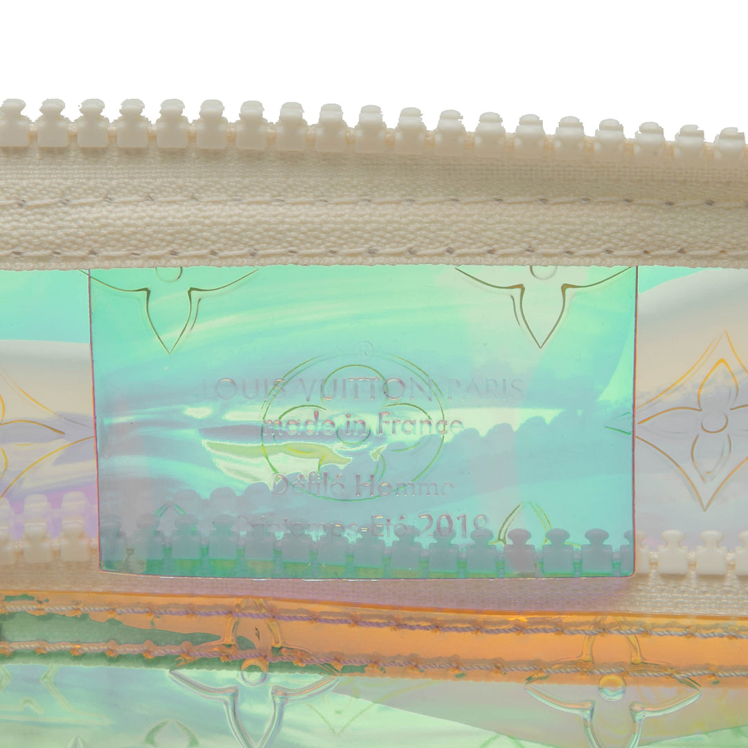 Louis Vuitton Monogram Prism Keepall Bandouliere 50 Blanc