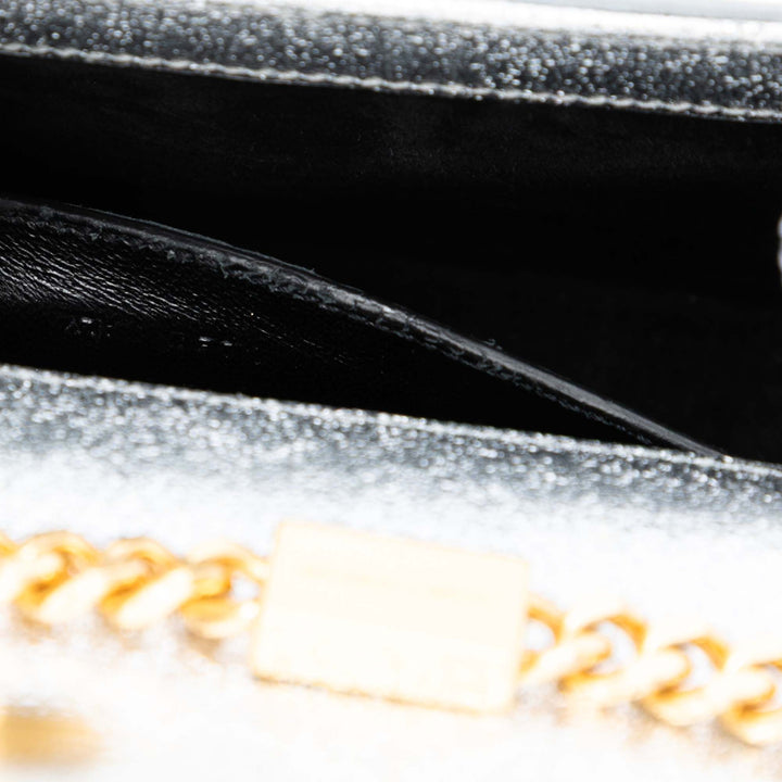 Saint Laurent Small Metallic Cuir de veau Classic Monogram Kate Sac porté croisé