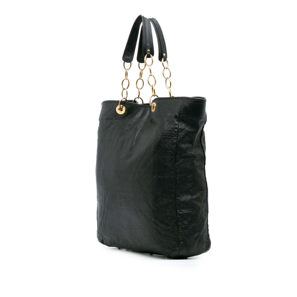 Dior Large Cuir d’agneau Cannage Lady Dior Soft Shopping Cabas Noir – GABY PARIS Authentique