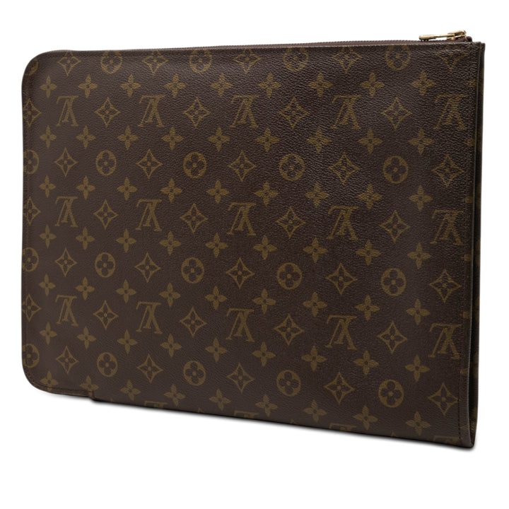 Poche Documents Portfolio Monogram Marron