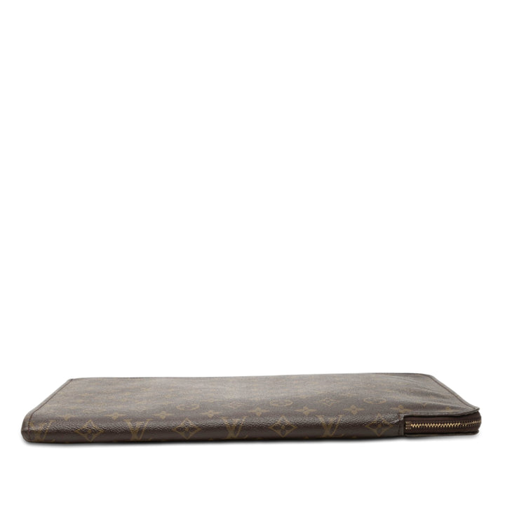 Poche Documents Portfolio Monogram Marron