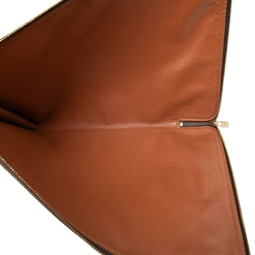 Poche Documents Portfolio Monogram Marron