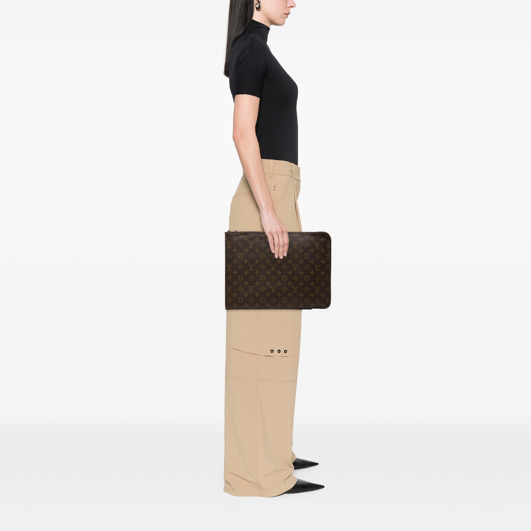 Poche Documents Portfolio Monogram Marron