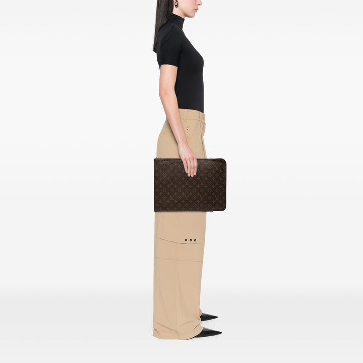 Poche Documents Portfolio Monogram Marron