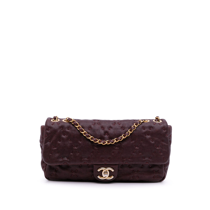 Caviar Wild Stitch Flap Red - Gaby Paris