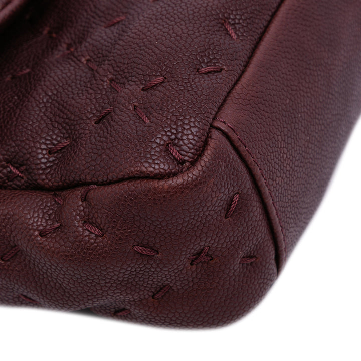 Caviar Wild Stitch Flap Red - Gaby Paris