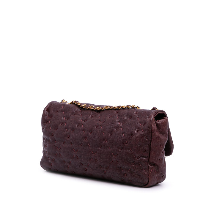 Caviar Wild Stitch Flap Red - Gaby Paris