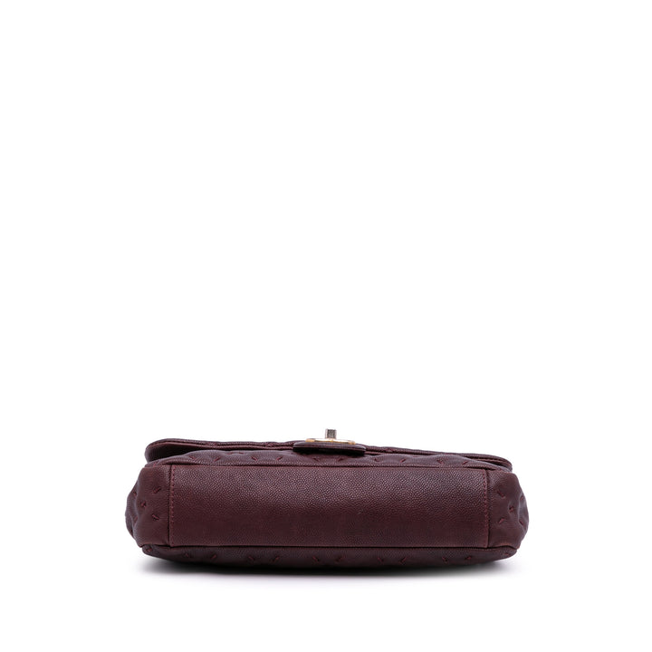 Caviar Wild Stitch Flap Red - Gaby Paris