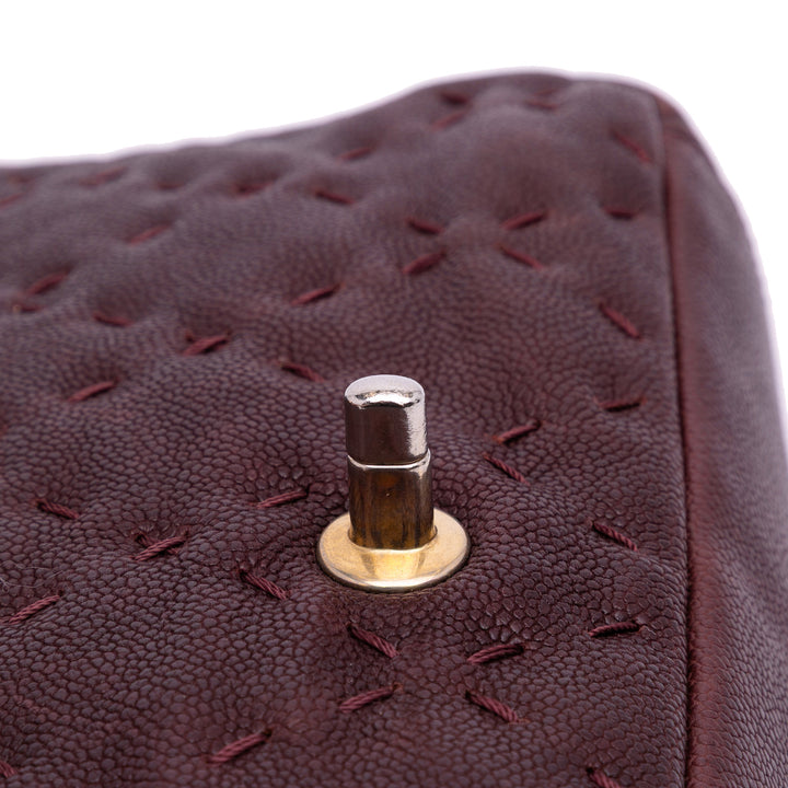 Caviar Wild Stitch Flap Red - Gaby Paris