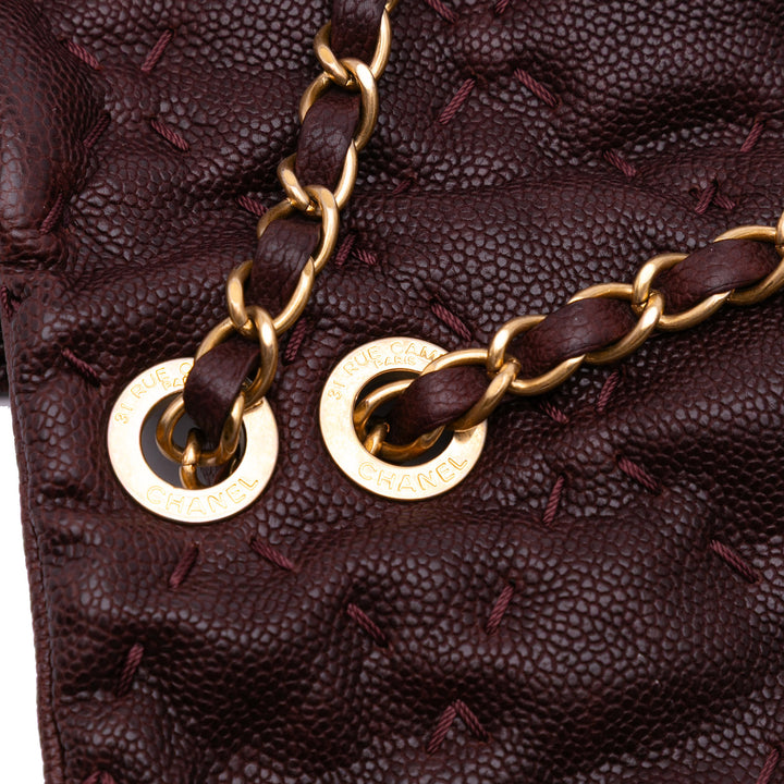 Caviar Wild Stitch Flap Red - Gaby Paris