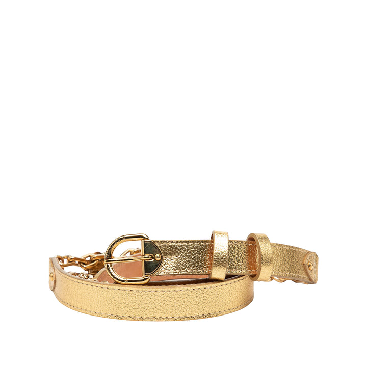 Louis Vuitton Ceinture Métallisé Chaîne Cuir de veau Doré – vue principale – GABY PARIS