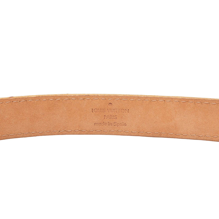 Louis Vuitton Ceinture Métallisé Chaîne Cuir de veau Doré – vue 6 – GABY PARIS