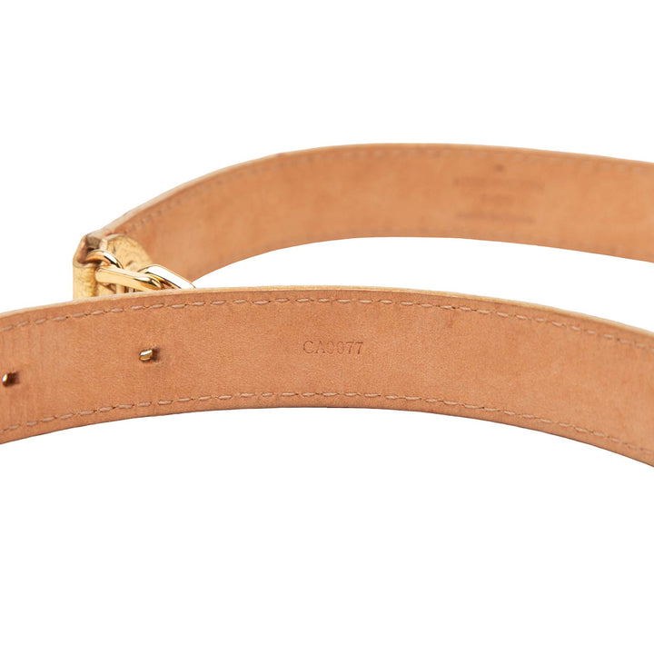 Louis Vuitton Ceinture Métallisé Chaîne Cuir de veau Doré – vue 7 – GABY PARIS