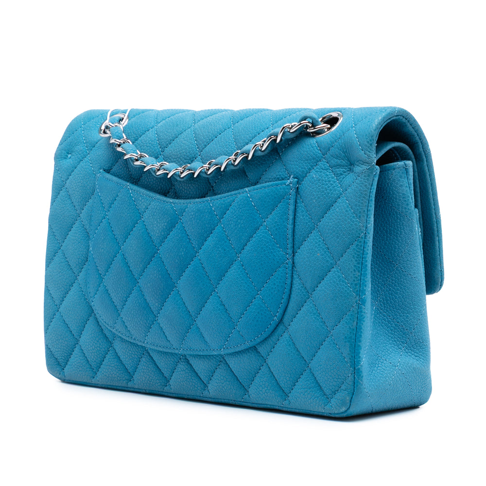 Chanel Medium Classic Caviar Double rabat Bleu – GABY PARIS Authentique
