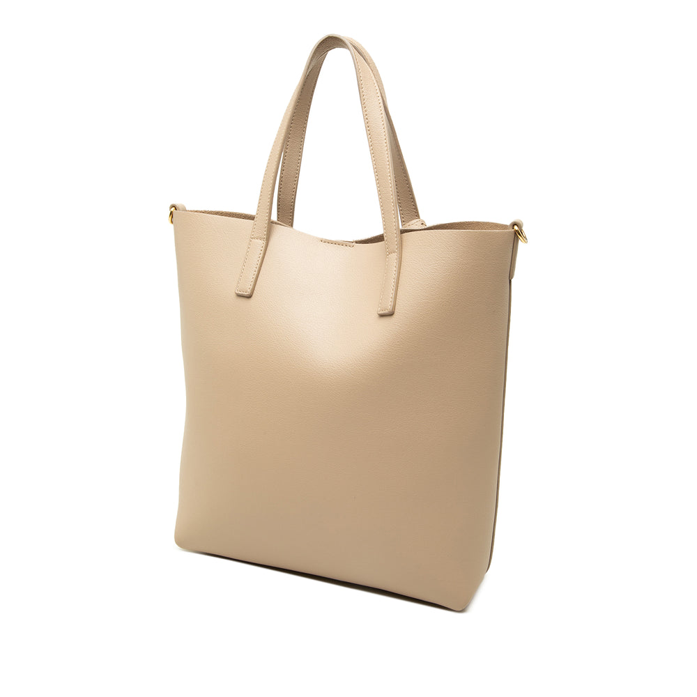 Saint Laurent Cabas North South Toy Beige – vue 2 – GABY PARIS