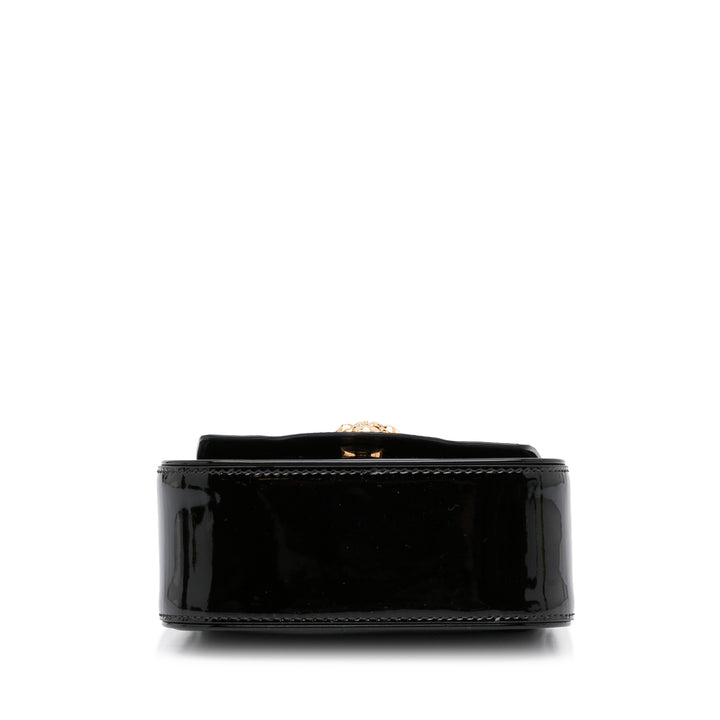 Mini La Medusa Patent Satchel Black - Gaby Paris