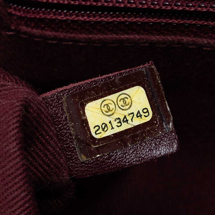 Chanel Chocolate Bar Iridescent Cuir de veau Bubble à rabat