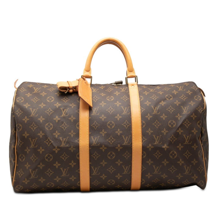 Louis Vuitton Keepall 50 Monogram Marron – vue principale – GABY PARIS