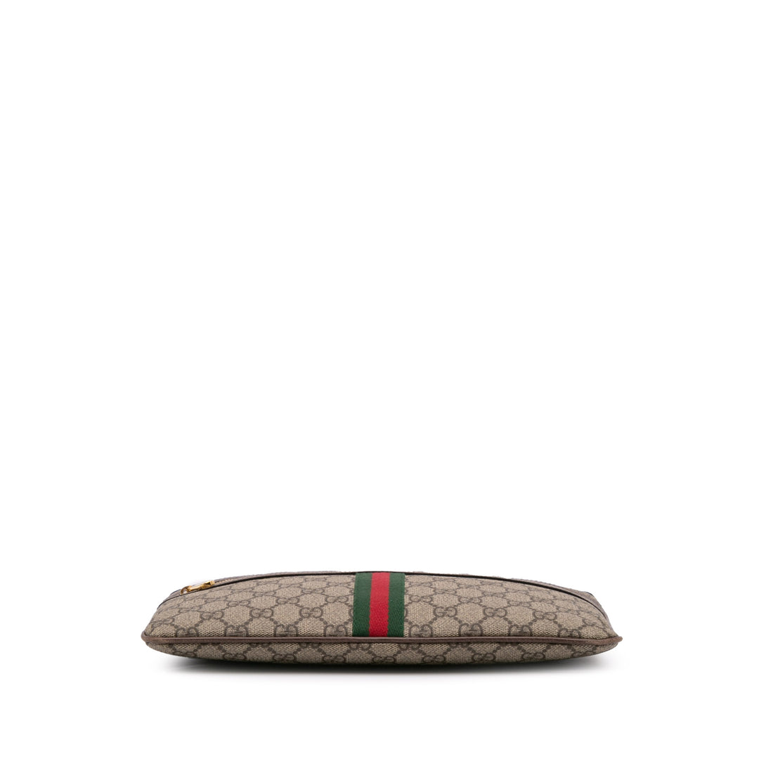 GG Supreme Web Ophidia Clutch Brown - Gaby Paris
