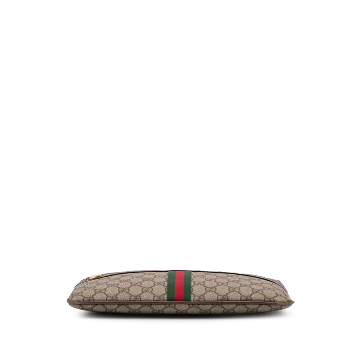 GG Supreme Web Ophidia Clutch Brown - Gaby Paris