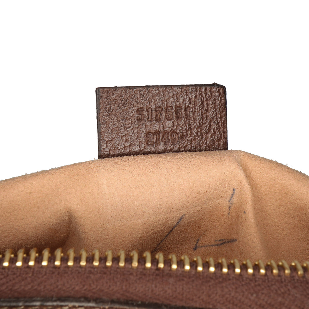 GG Supreme Web Ophidia Clutch Brown - Gaby Paris