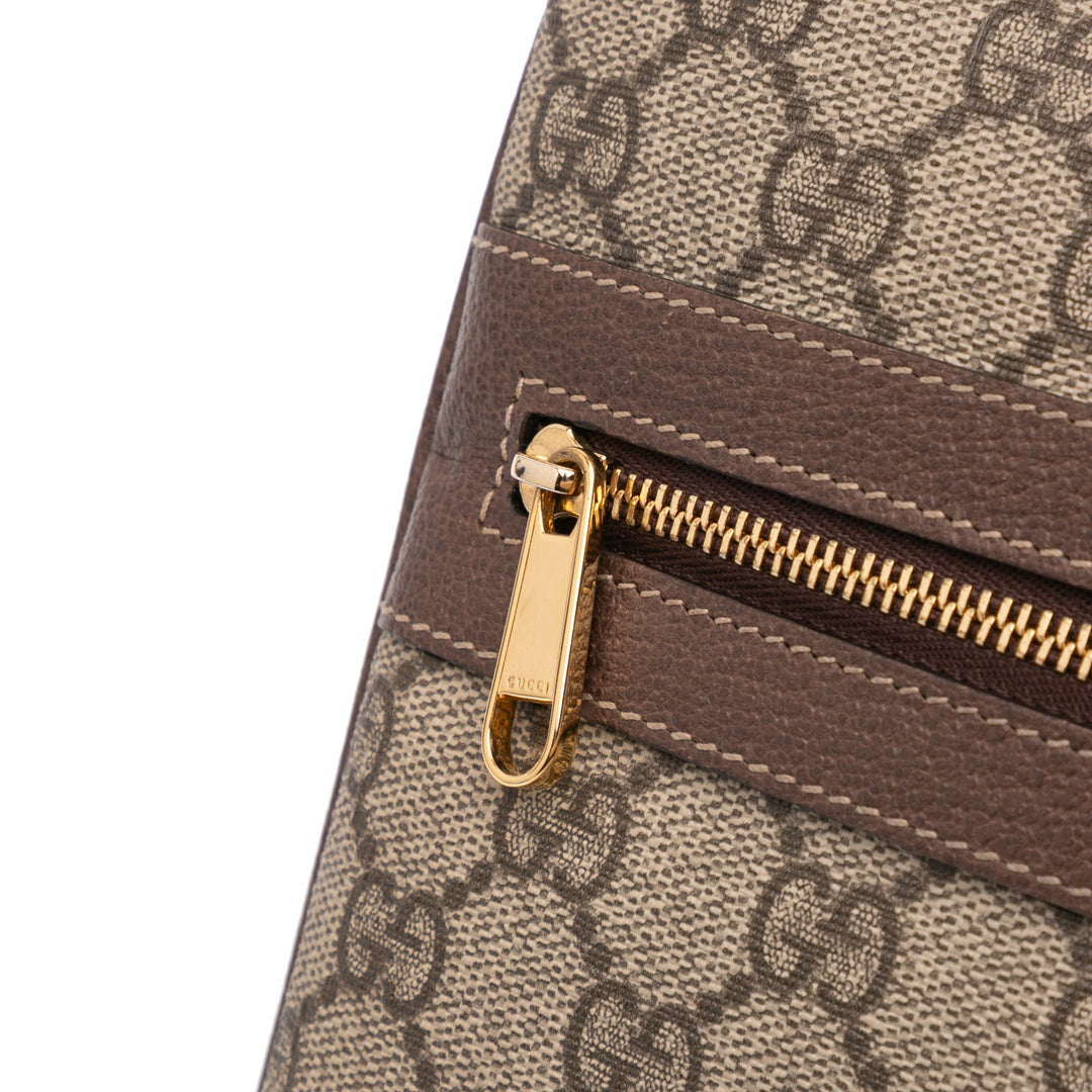 GG Supreme Web Ophidia Clutch Brown - Gaby Paris