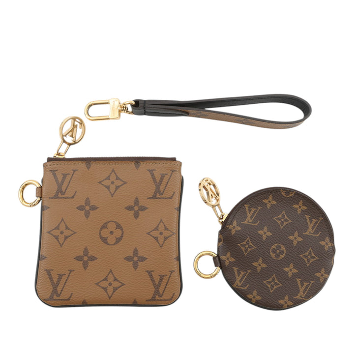 Giant Trio Pochette Set Monogram Reverse Marron