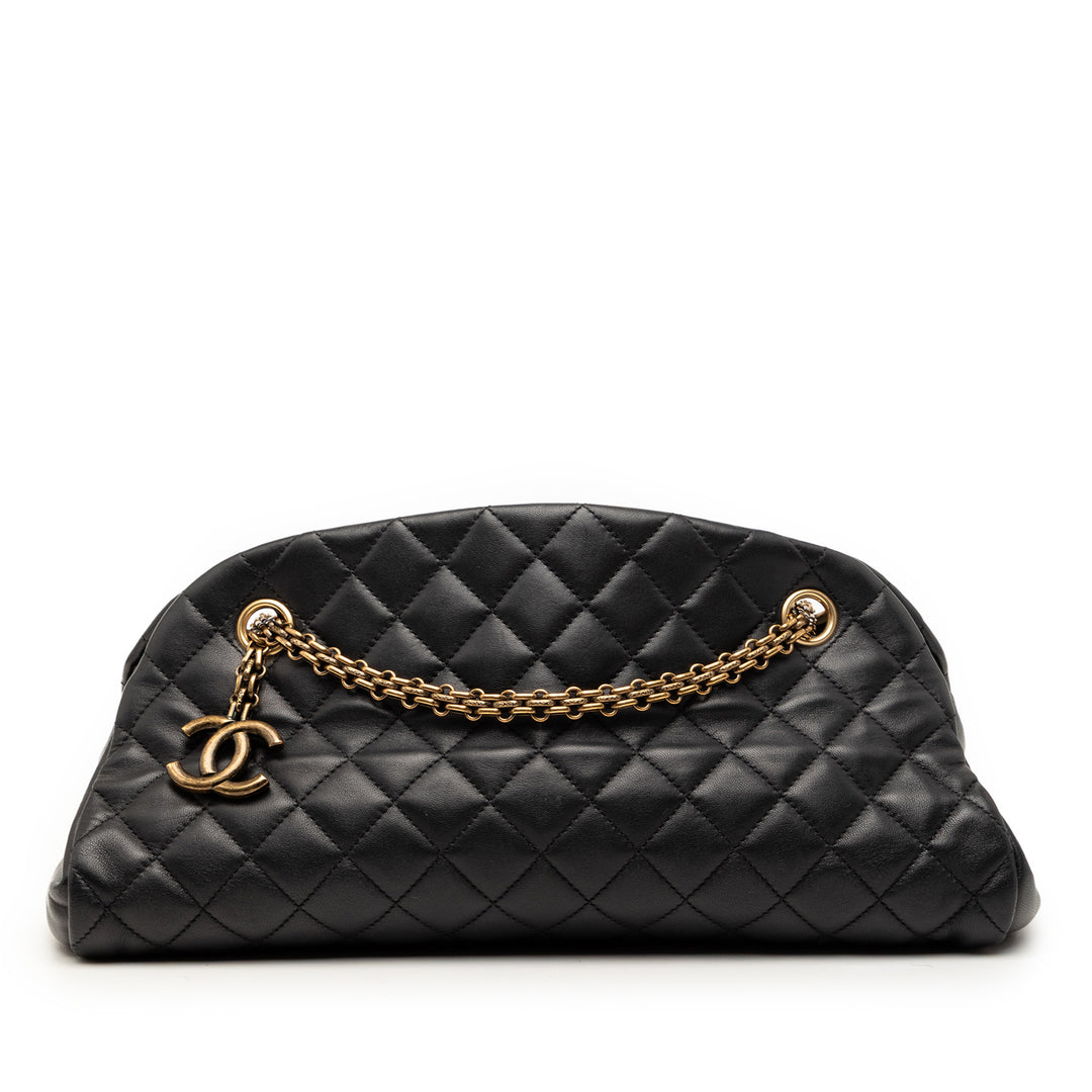 Chanel Medium Matelassé Cuir d’agneau Just Mademoiselle Bowling Sac
