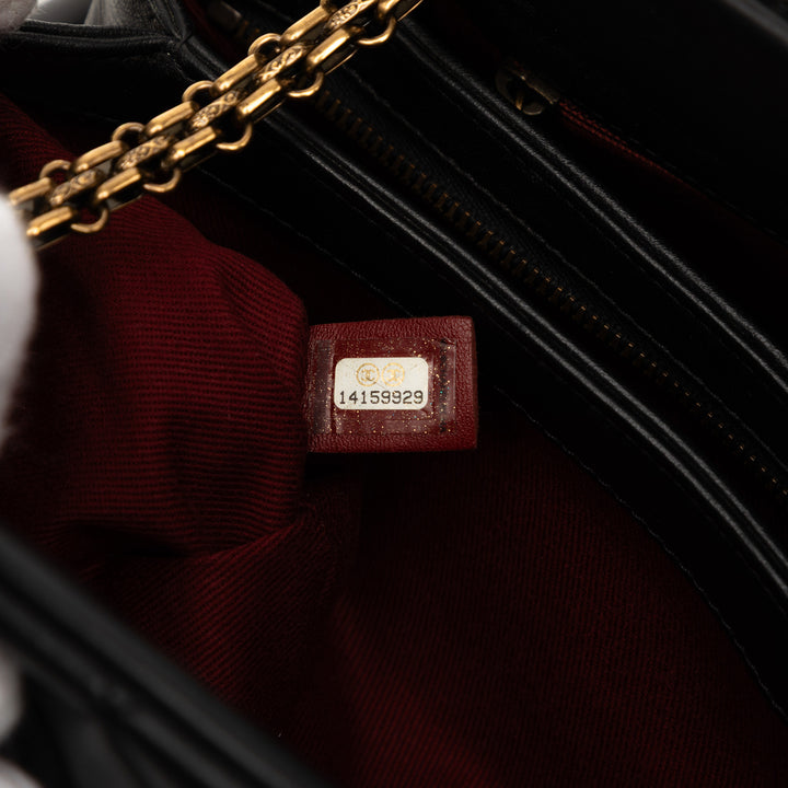 Chanel Medium Matelassé Cuir d’agneau Just Mademoiselle Bowling Sac