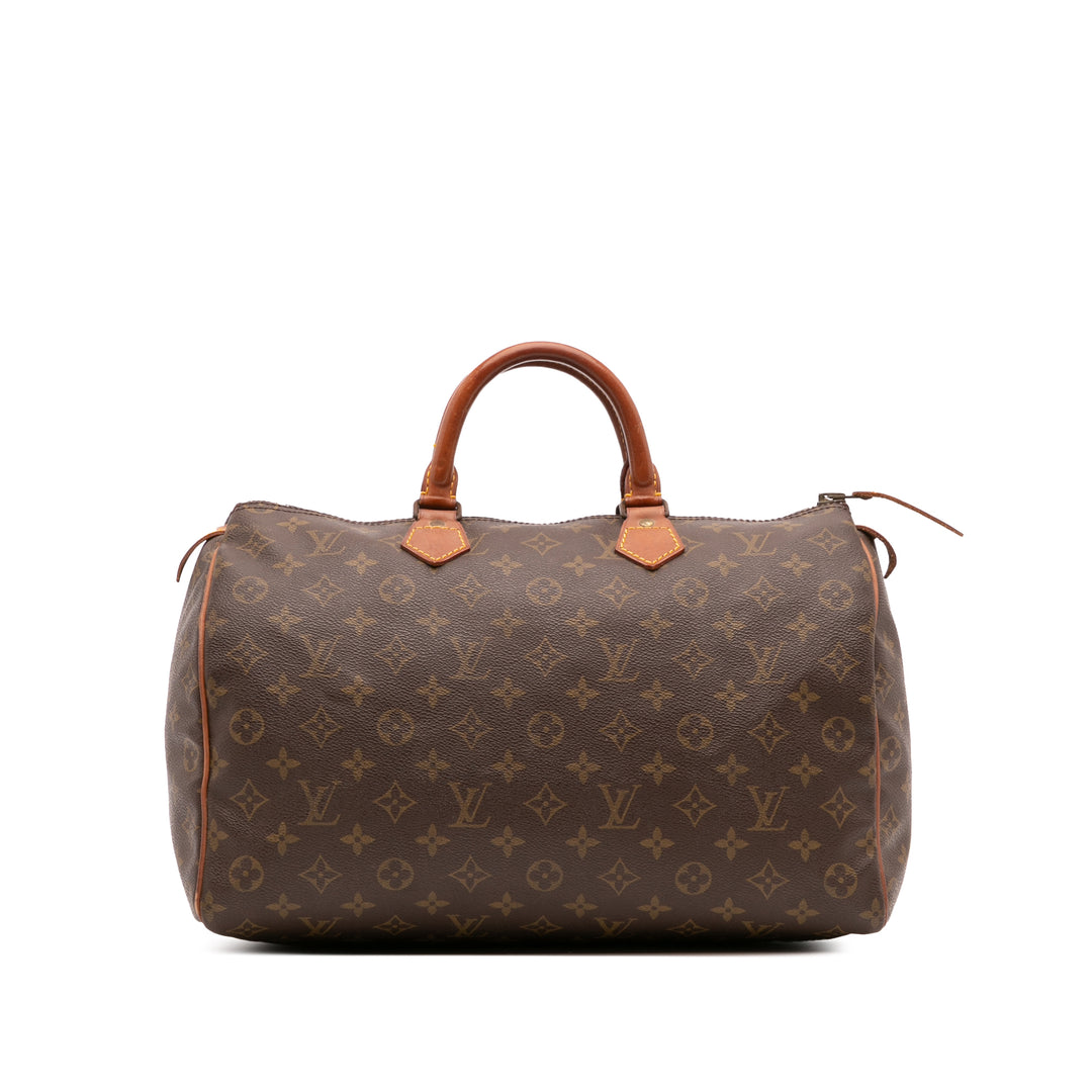 Louis Vuitton Monogram Speedy 35 Marron – GABY PARIS Authentique