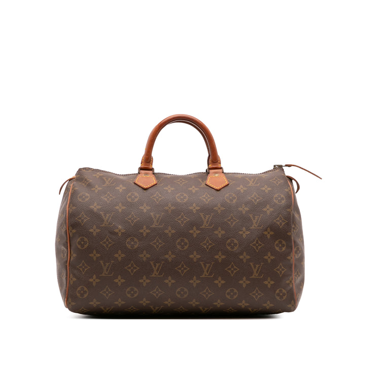 Louis Vuitton Monogram Speedy 35 Marron – GABY PARIS Authentique