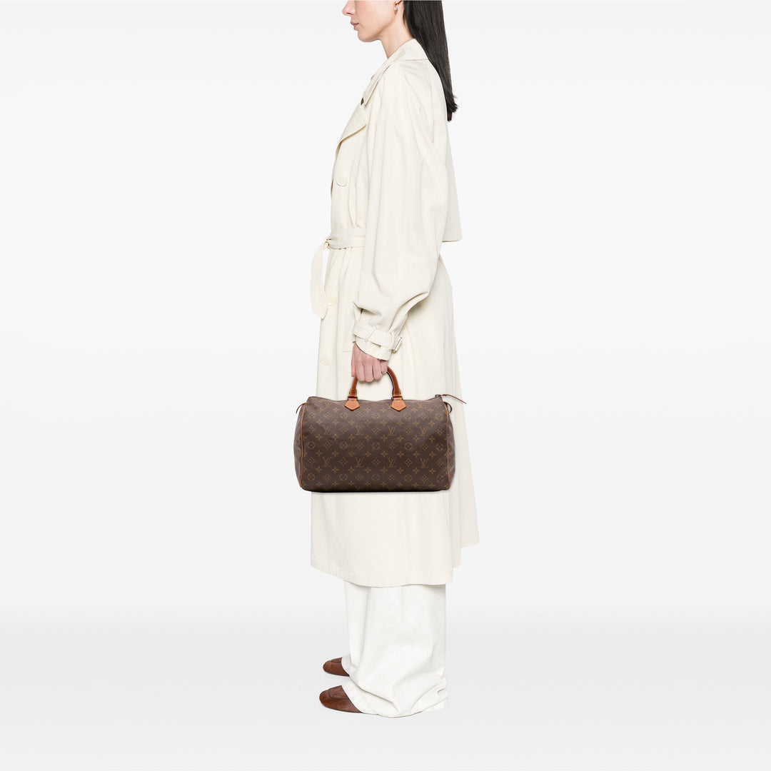 Louis Vuitton Monogram Speedy 35 Marron – GABY PARIS Authentique