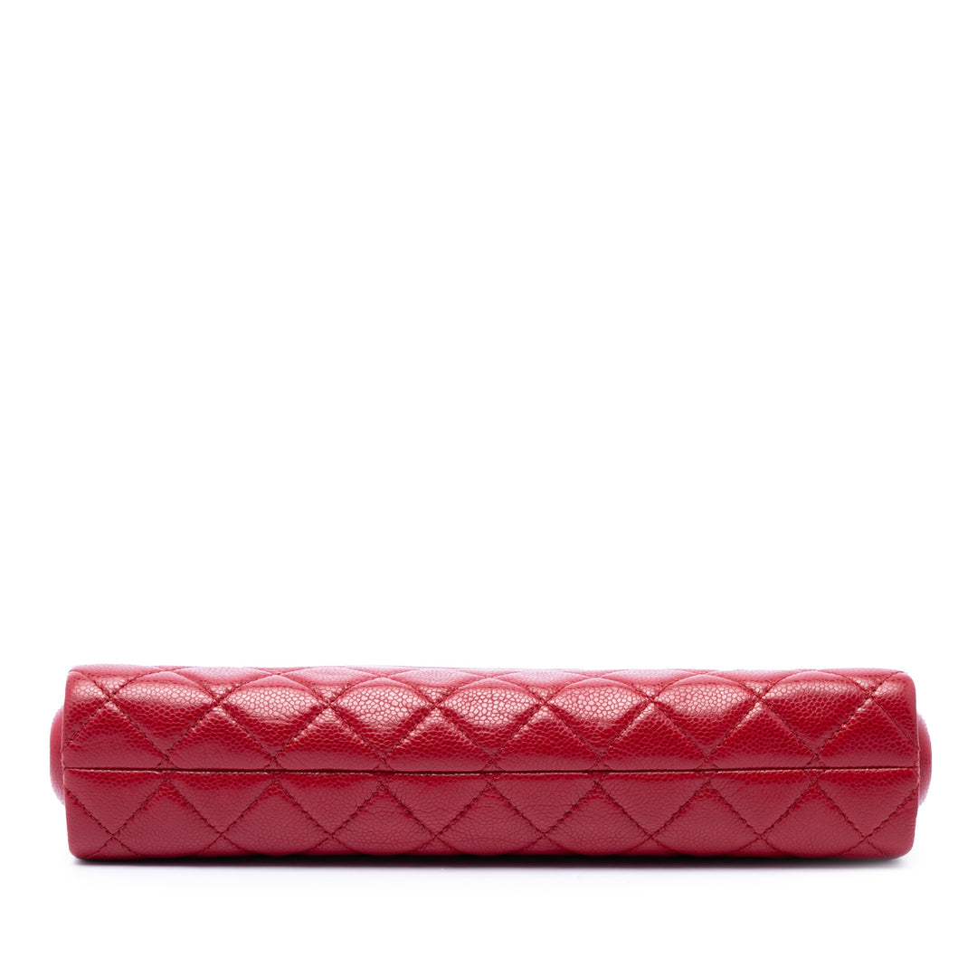 Chanel CC Matelassé Caviar Frame Pochette
