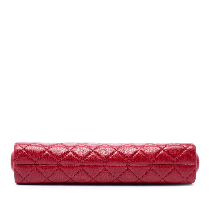 Chanel CC Matelassé Caviar Frame Pochette