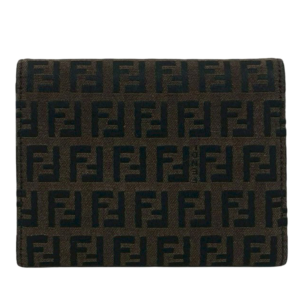 Fendi Zucchino Trois volets Portefeuille Marron – vue 2 – GABY PARIS