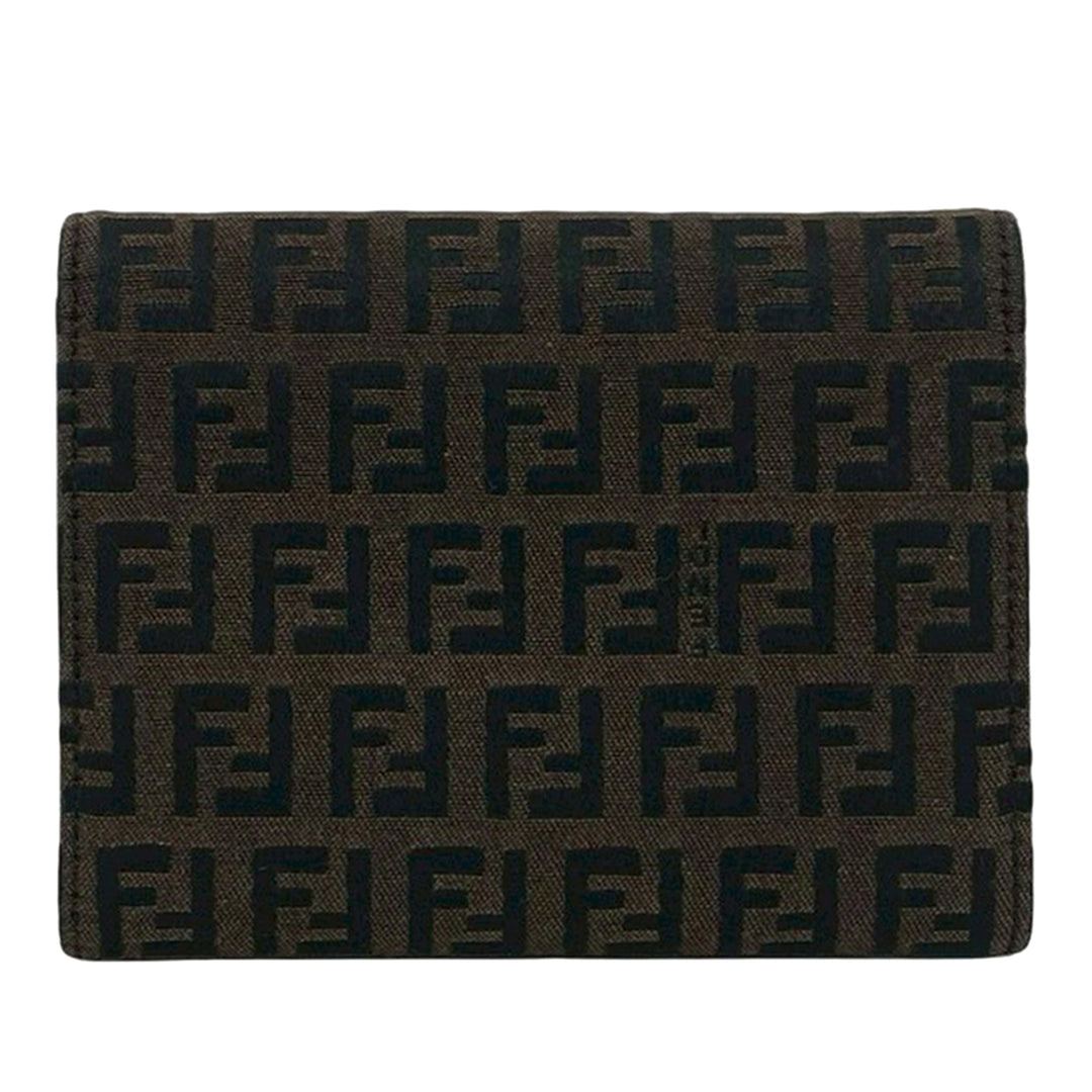 Fendi Zucchino Trois volets Portefeuille Marron – vue 2 – GABY PARIS