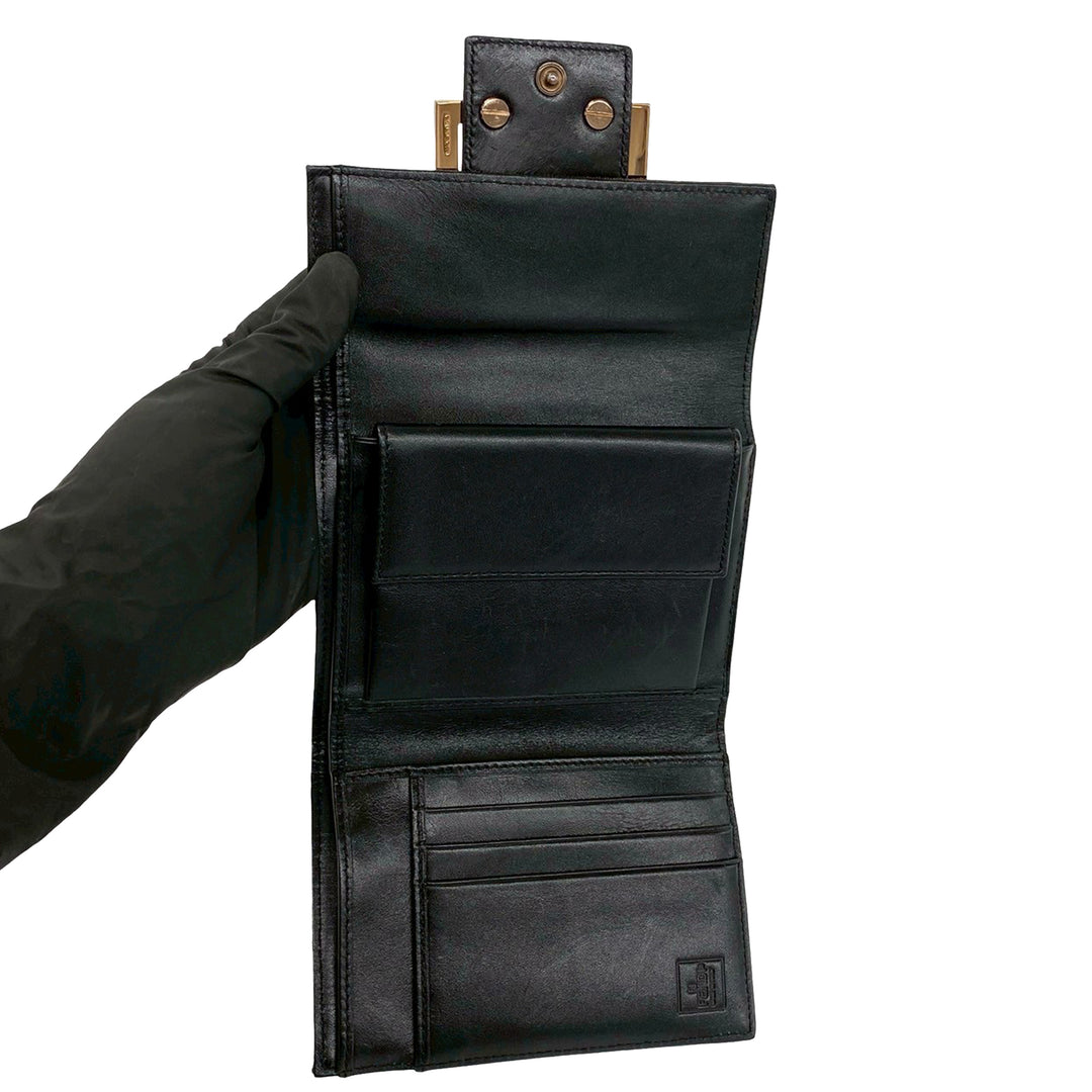 Fendi Zucchino Trois volets Portefeuille Marron – vue 5 – GABY PARIS