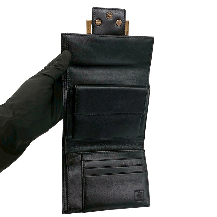 Fendi Zucchino Trois volets Portefeuille Marron – vue 5 – GABY PARIS