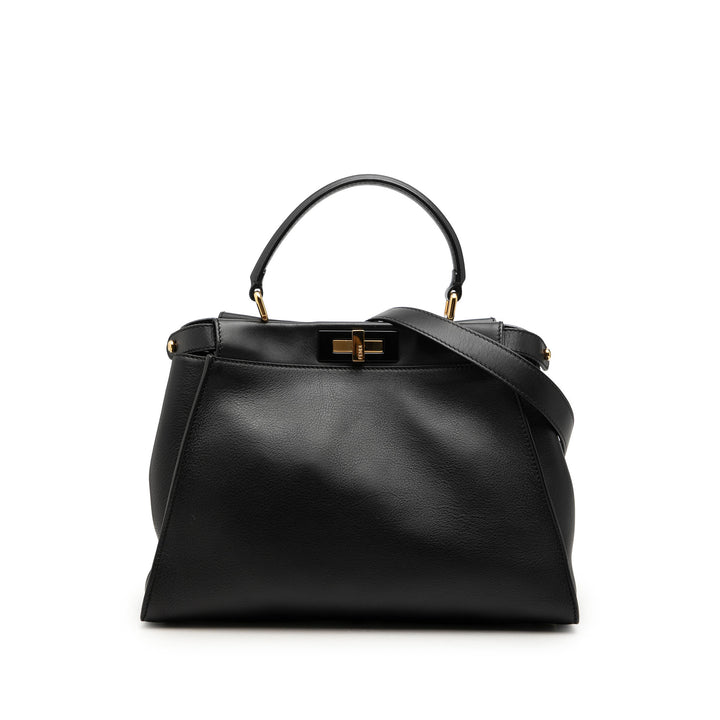 Fendi Medium Cuir Selleria Peekaboo Iconic Sac