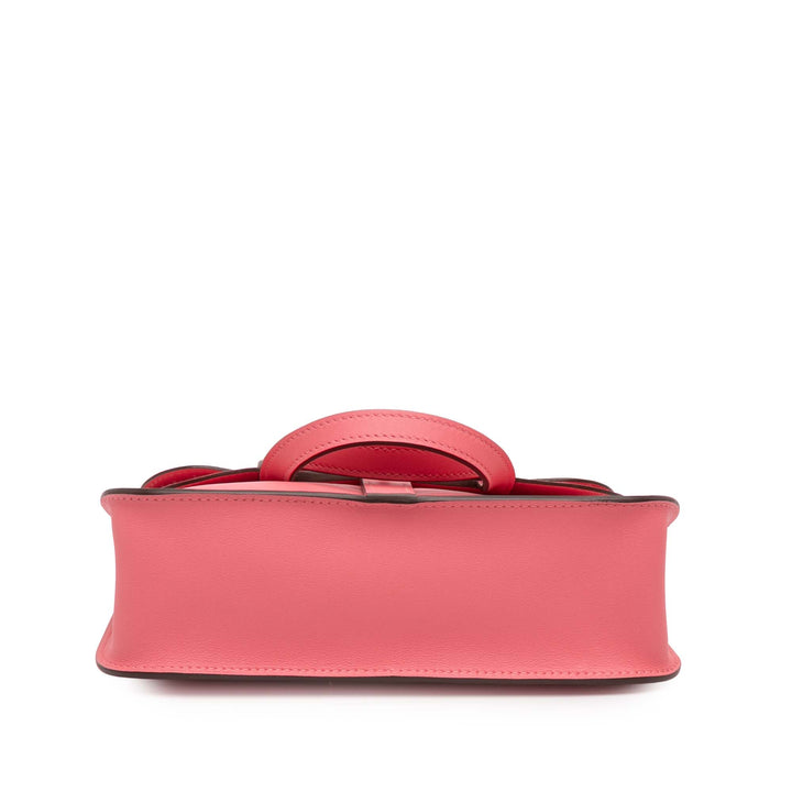 Hermès Sac à main Halzan 22 Swift Mini Rose – vue 3 – GABY PARIS
