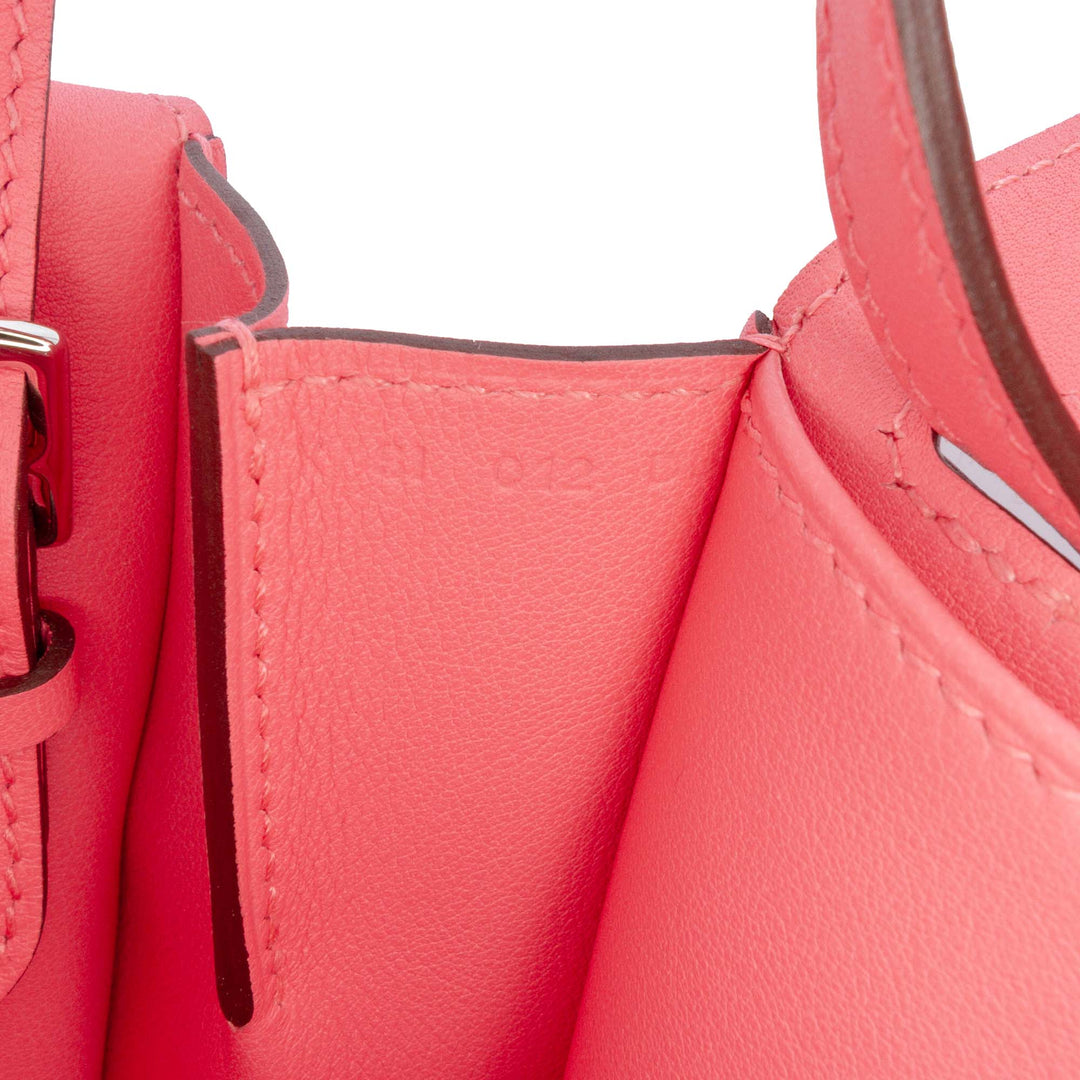 Hermès Sac à main Halzan 22 Swift Mini Rose – vue 8 – GABY PARIS