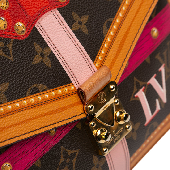 Louis Vuitton Summer Trunks Pochette Métis Monogram Marron – vue 10 – GABY PARIS