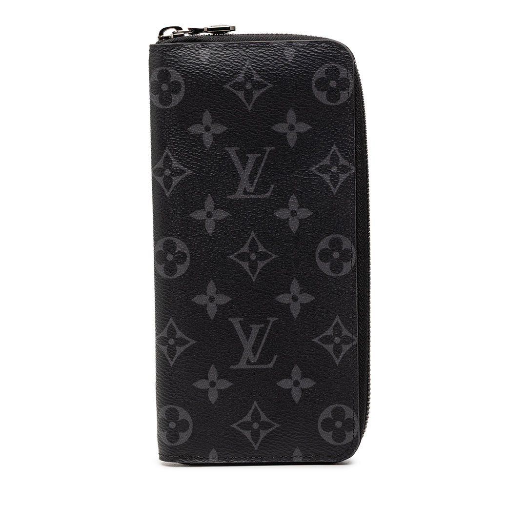Louis Vuitton Monogram Eclipse Vertical Zippy Portefeuille
